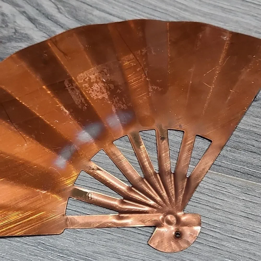 Vintage Metal Fan Wall Decor Set